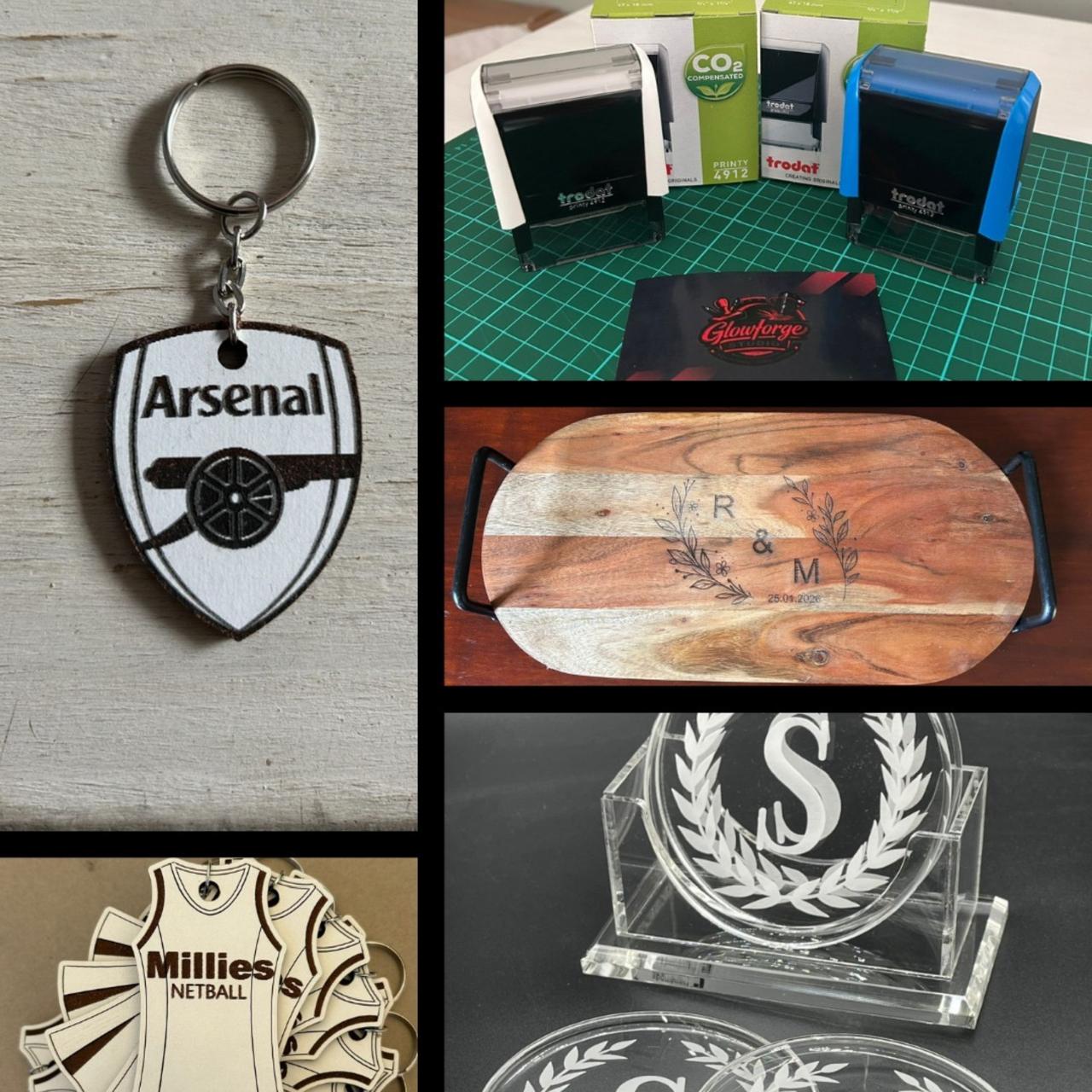 GlowForge Studio — portfolio collage