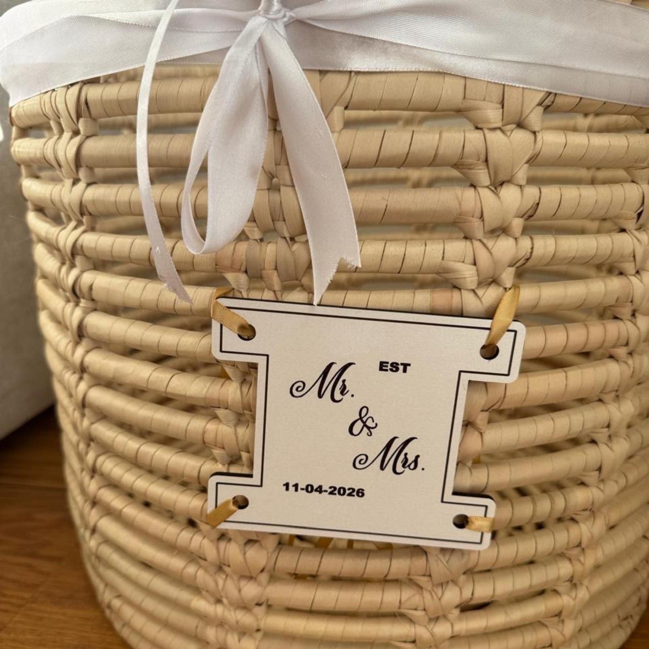 Mr & Mrs Wedding Gift Basket