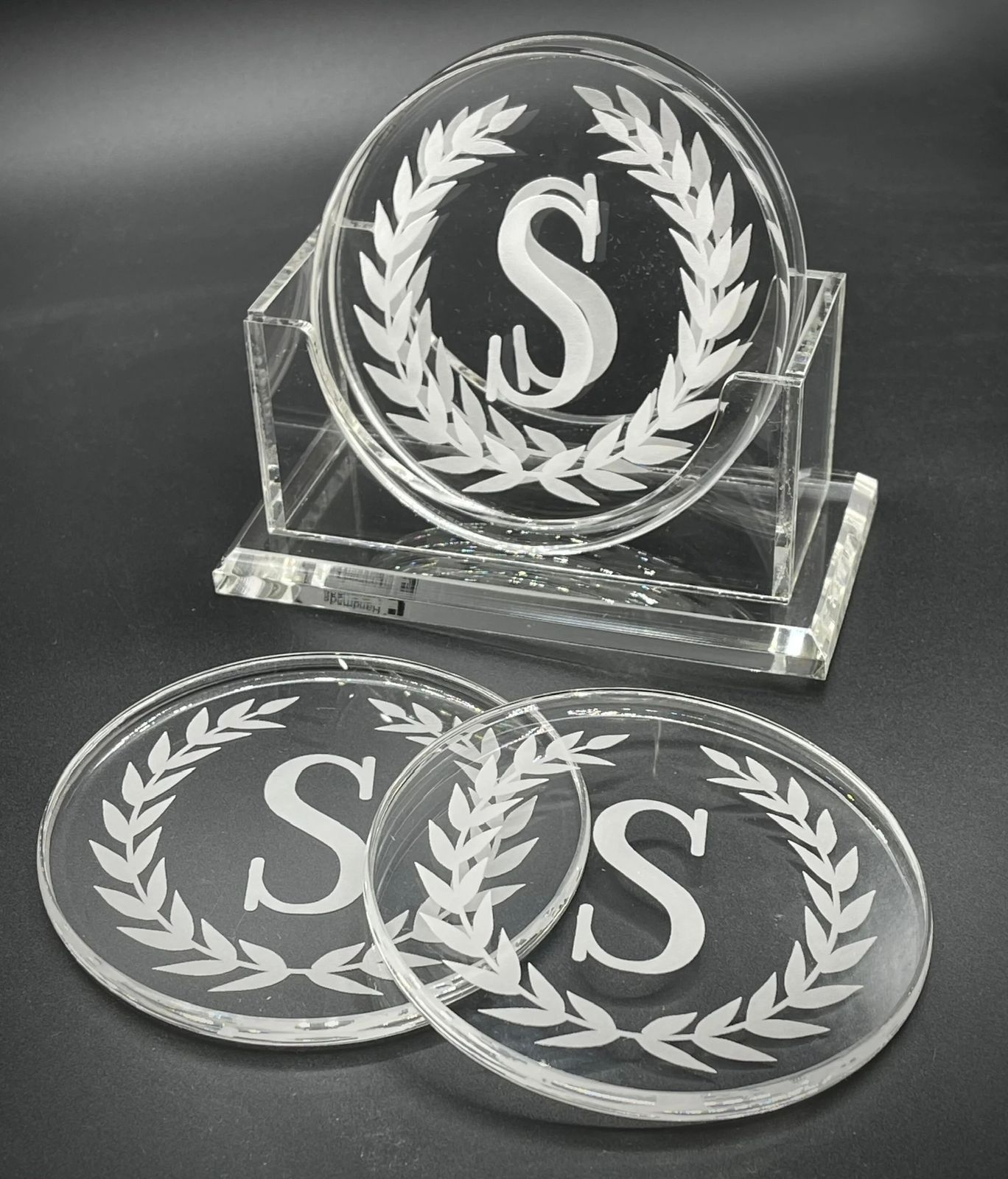 Engraved acrylic coasters