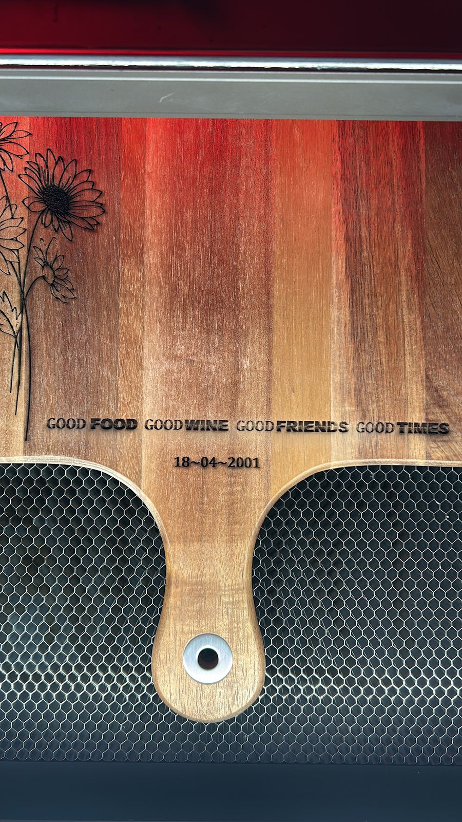 GlowForge Studio custom engraving — Wood Engraving