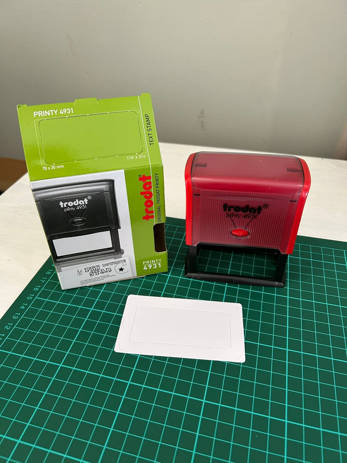 GlowForge Studio custom engraving — Rubber Stamps