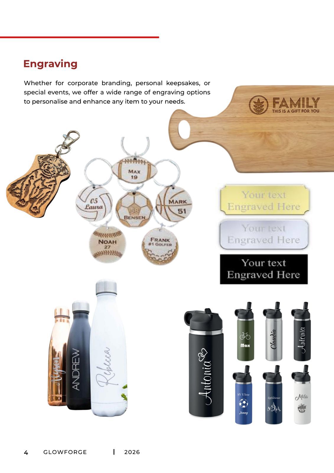 GlowForge Studio custom engraving — Wood Engraving