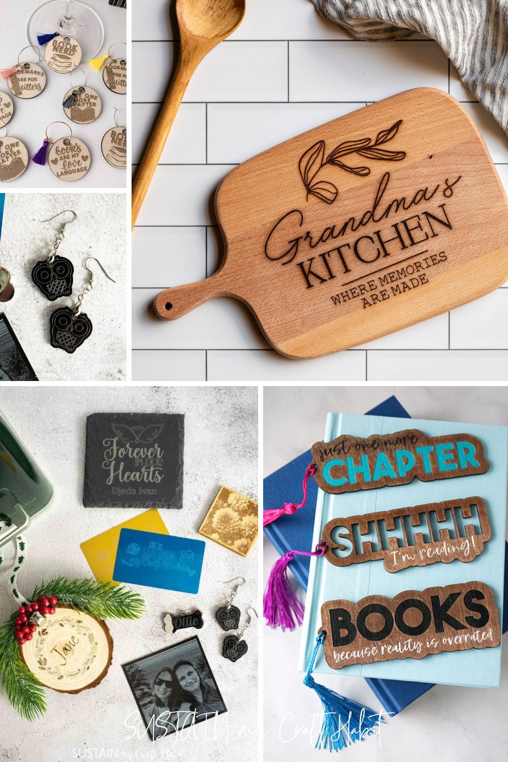GlowForge Studio custom engraving — Rubber Stamps